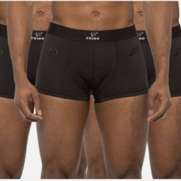 NEW men's Frigo 3 Pairs coolmax stretch collection trunks size Medium Black NWT - Picture 12 of 12
